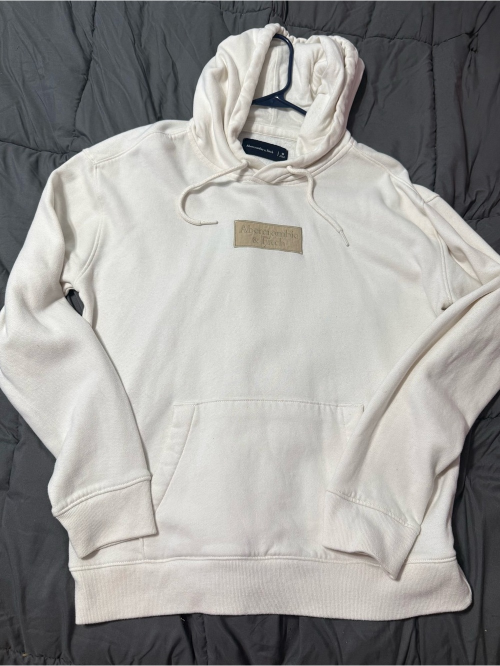 Abercrombie & Fitch Off-White Pullover Hoodie